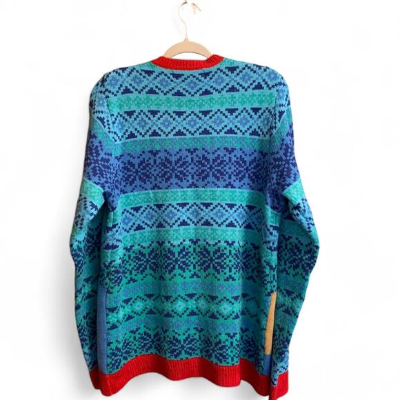 Flamingo Santa Ugly Christmas Sweater Florida Jolly Sweaters Womens LG READ - Picture 9 of 12